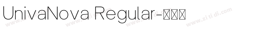 UnivaNova Regular字体转换
